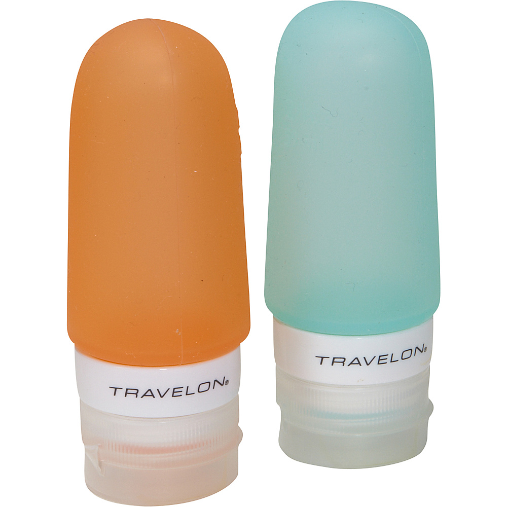 Travelon Smart Tubes Set of 2 2oz. Orange Blue Travelon Toiletry Kits