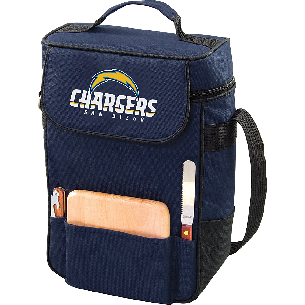 Picnic Time San Diego Chargers Duet Wine Cheese Tote San Diego Chargers Navy Picnic Time Travel Coolers