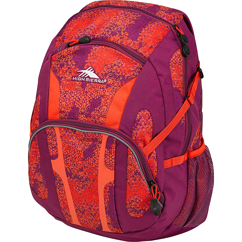 High Sierra Composite Backpack Moroccan Tile Berry Blast Redline High Sierra Everyday Backpacks