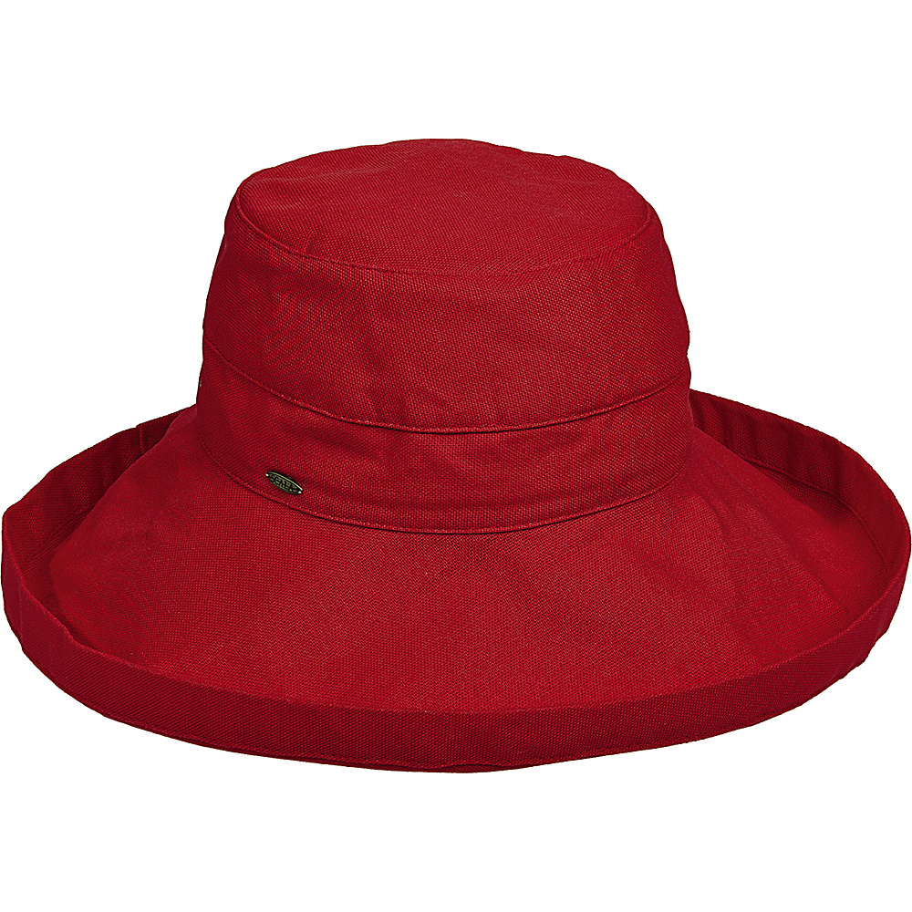 Scala Hats Cotton Big Brim w Drawstring Poppy Scala Hats Hats Gloves Scarves