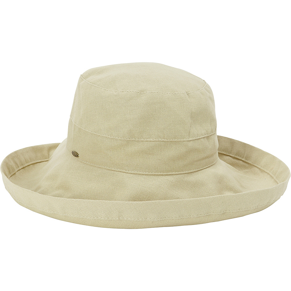 Scala Hats Cotton Big Brim w Drawstring Chino Scala Hats Hats Gloves Scarves