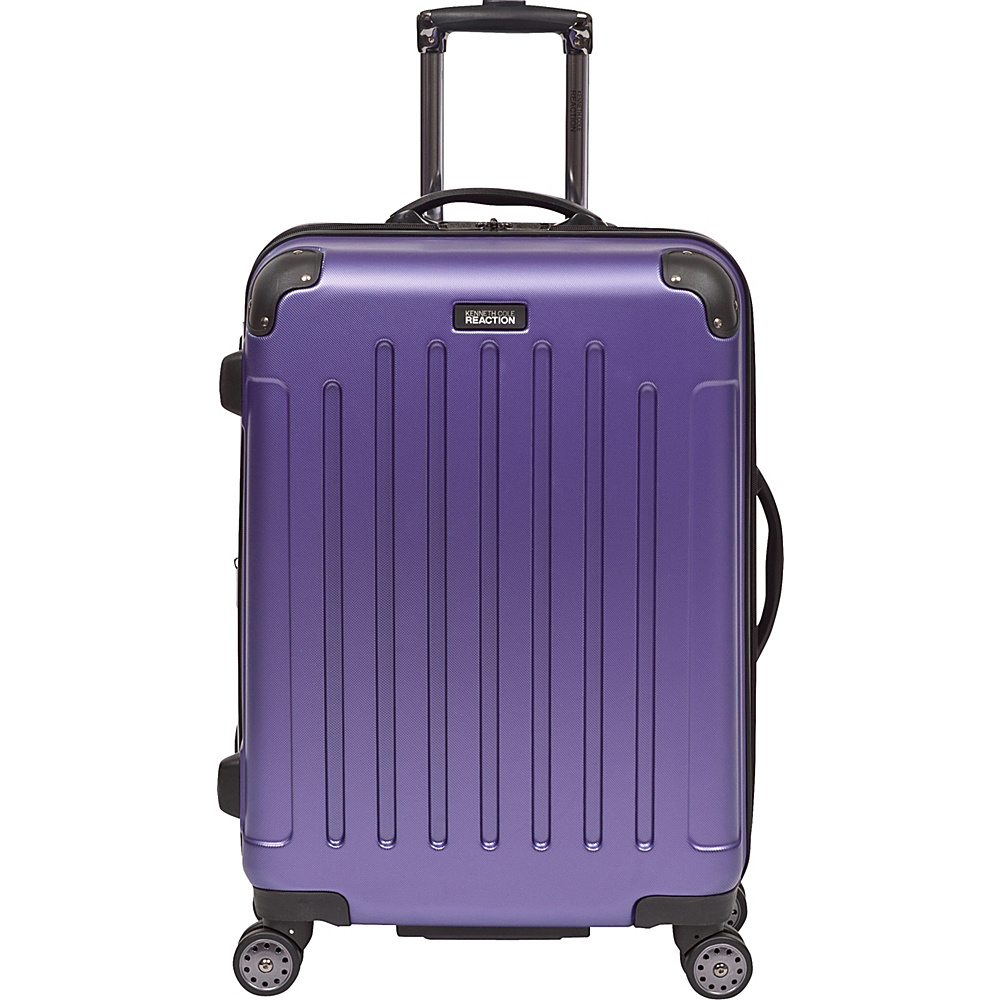 Kenneth Cole Reaction Renegade 24 Expandable 8 Wheeled Upright Pullman Purple Kenneth Cole Reaction Hardside Checked
