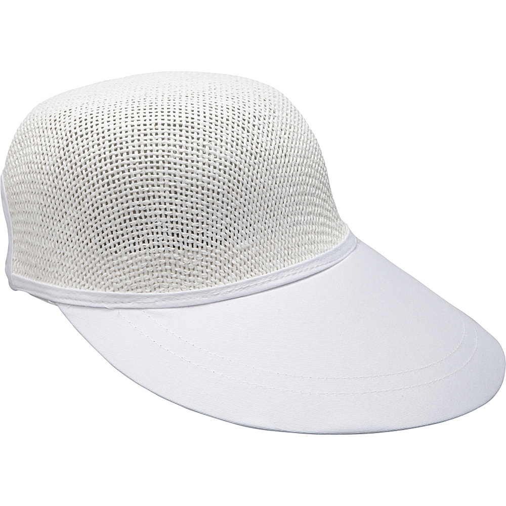 Magid Paper Straw Woven Visor White Magid Hats