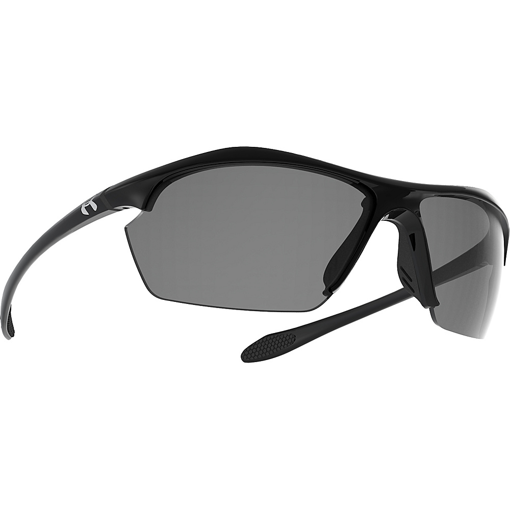 Under Armour Eyewear Zone XL Sunglasses Shiny Black Gray Under Armour Eyewear Eyewear
