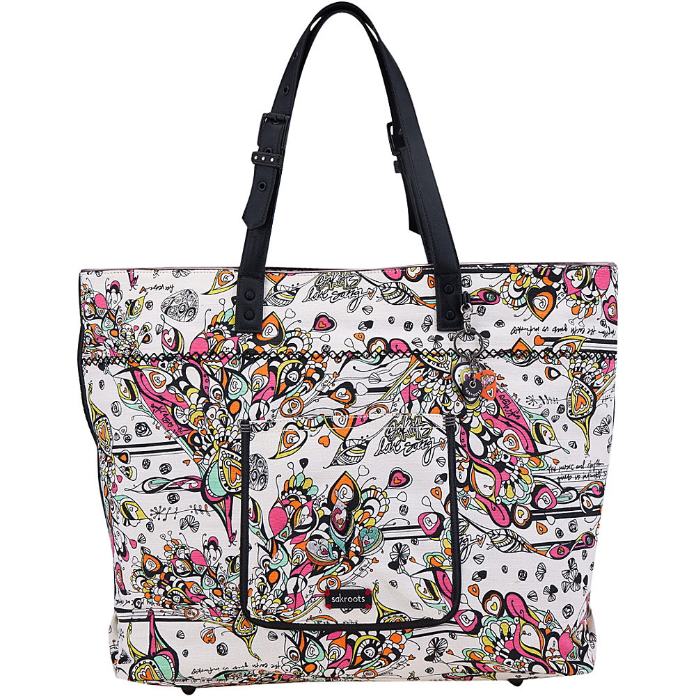Sakroots Artist Circle Travel Bag Optic Songbird Sakroots Fabric Handbags