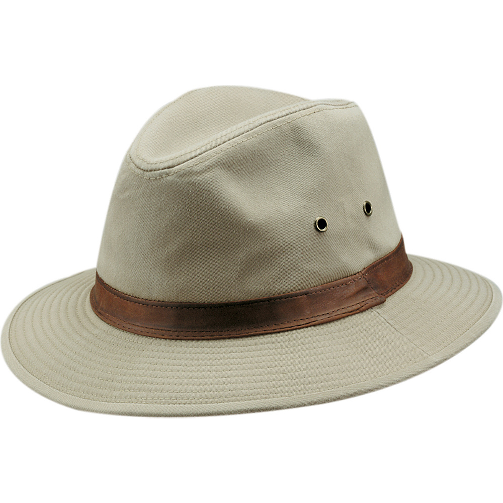 Scala Hats Washed Twill Safari Khaki Medium Scala Hats Hats Gloves Scarves
