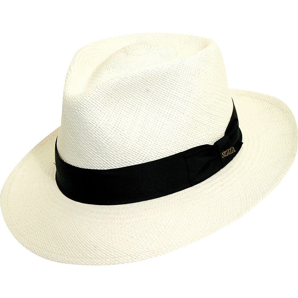 Scala Hats Panama C Crown Bleach Medium Scala Hats Hats Gloves Scarves