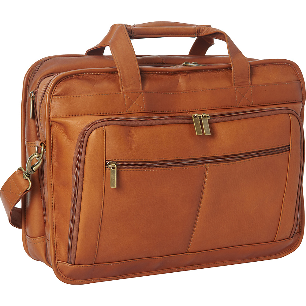 Le Donne Leather Oversized Laptop Brief Tan Le Donne Leather Non Wheeled Business Cases