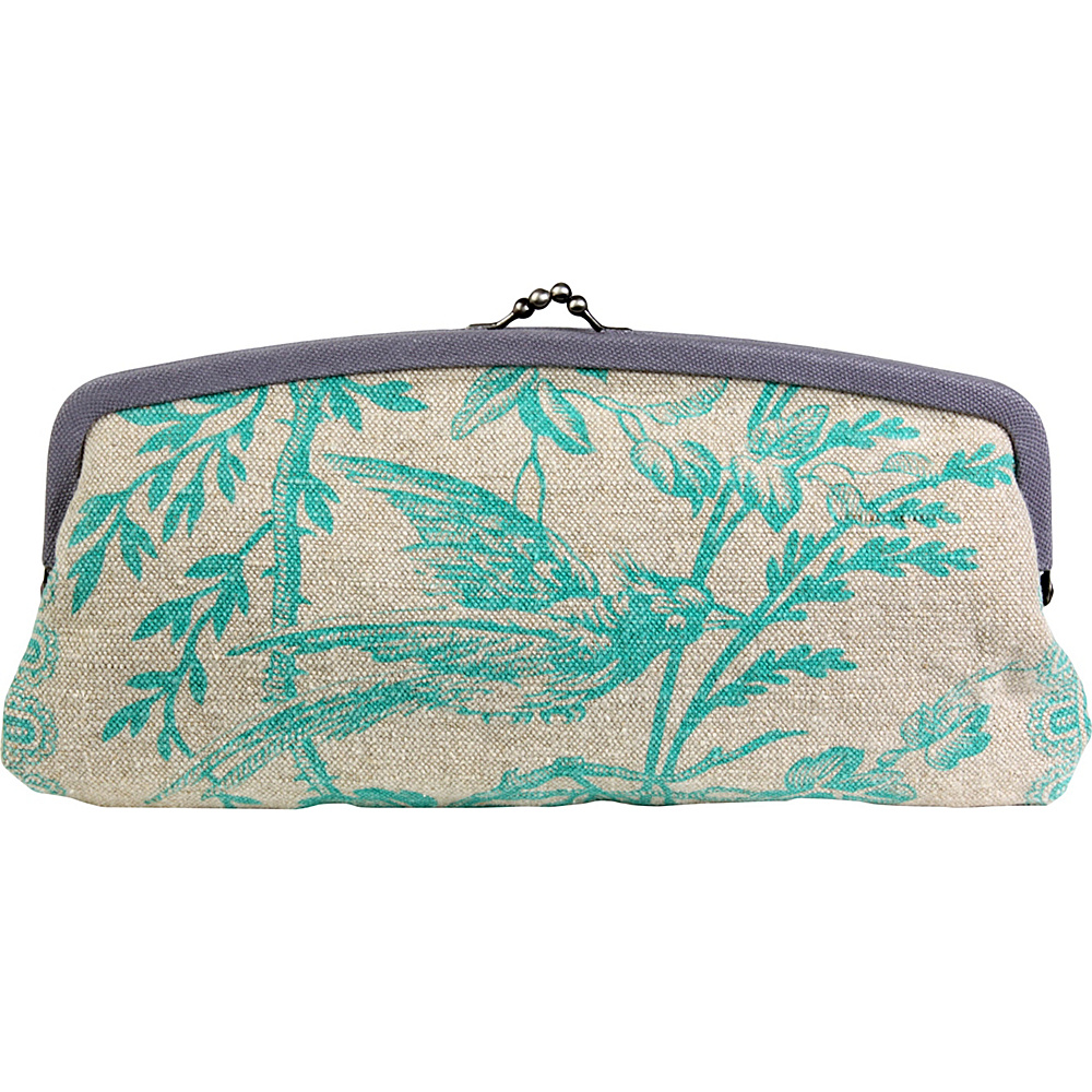 Amy Butler for Kalencom Cameo Clutch Linen Azure Amy Butler for Kalencom Fabric Handbags