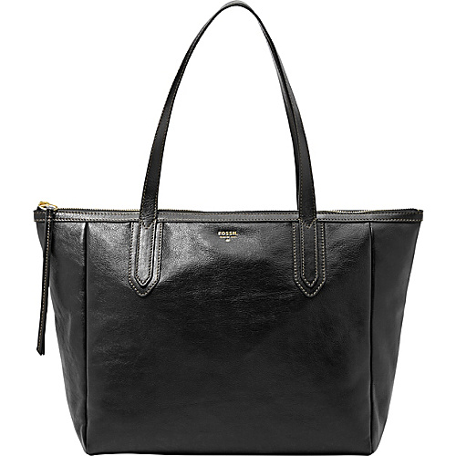 Fossil Sydney Shopper Black - Fossil Leather Handbags