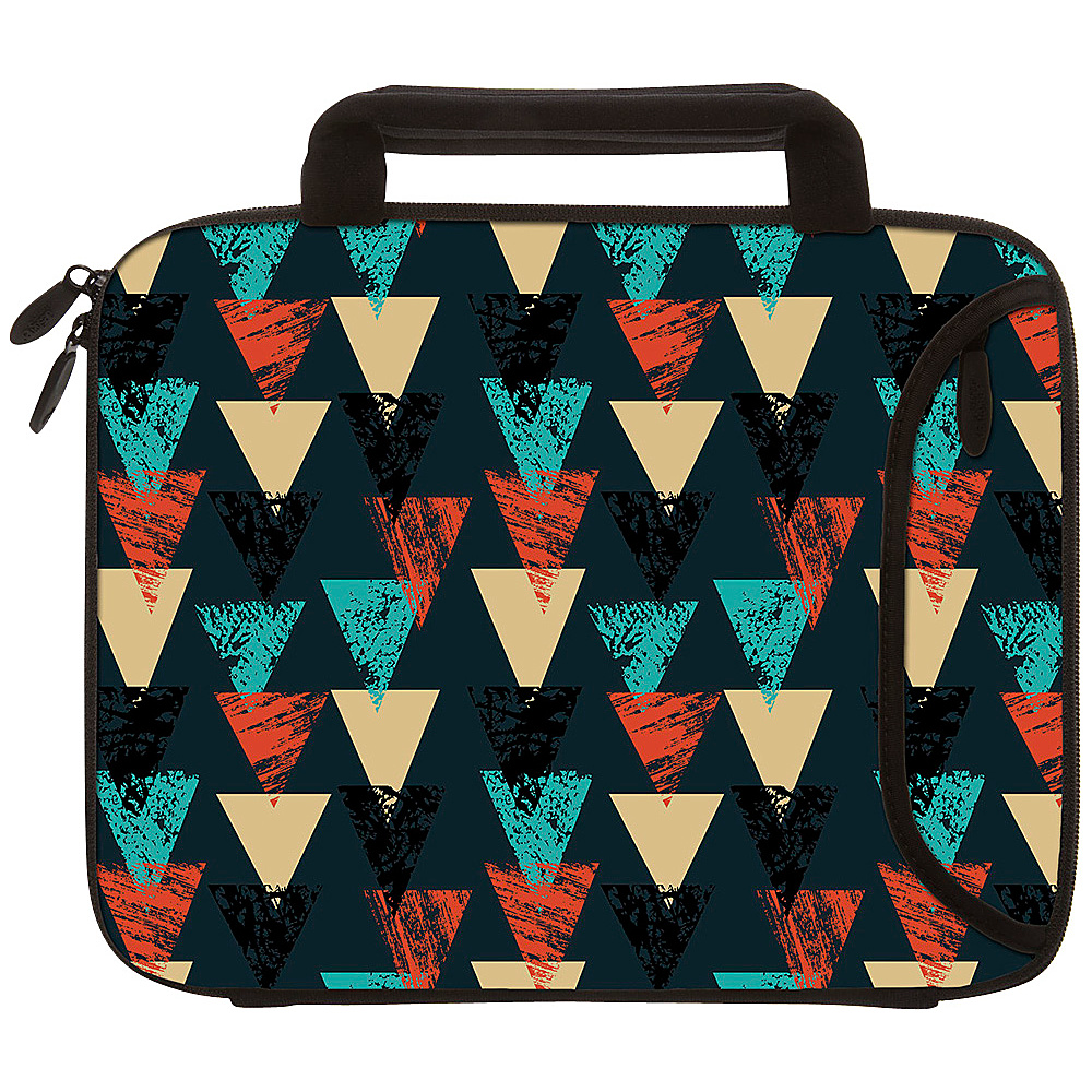 Designer Sleeves 8.9 10 Tablet iPad Sleeve with Handles Bold Tribal Triangles Designer Sleeves Electronic Cases