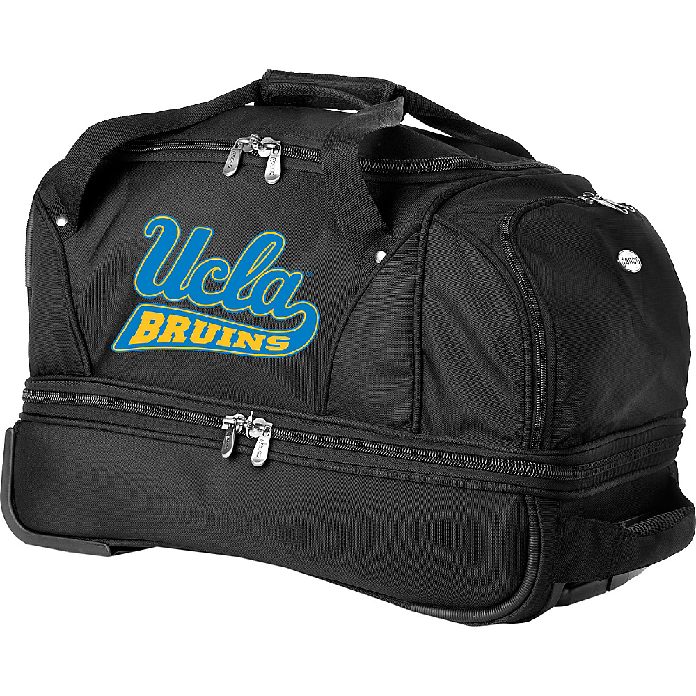 Denco Sports Luggage NCAA University of California UCLA Bruins 22 Drop Bottom Wheeled Duffel Bag Black Denco Sports Luggage Travel Duffels