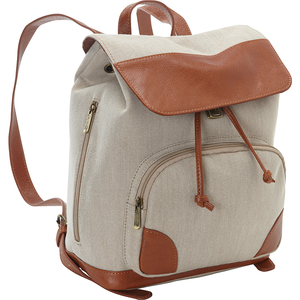 Bellino Bella Backpack Tan Bellino Fabric Handbags