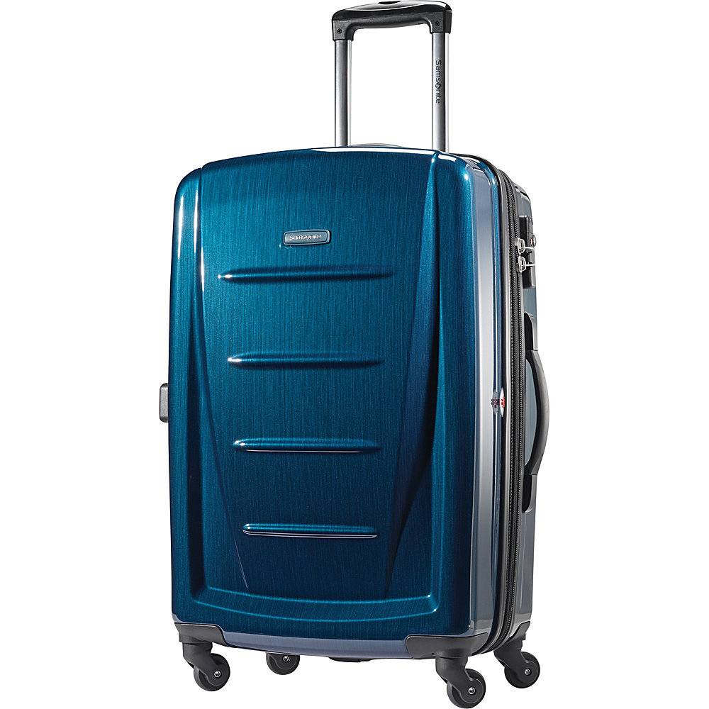 Samsonite Winfield 2 Fashion 24 Hardside Spinner Luggage Deep Blue Samsonite Hardside Checked