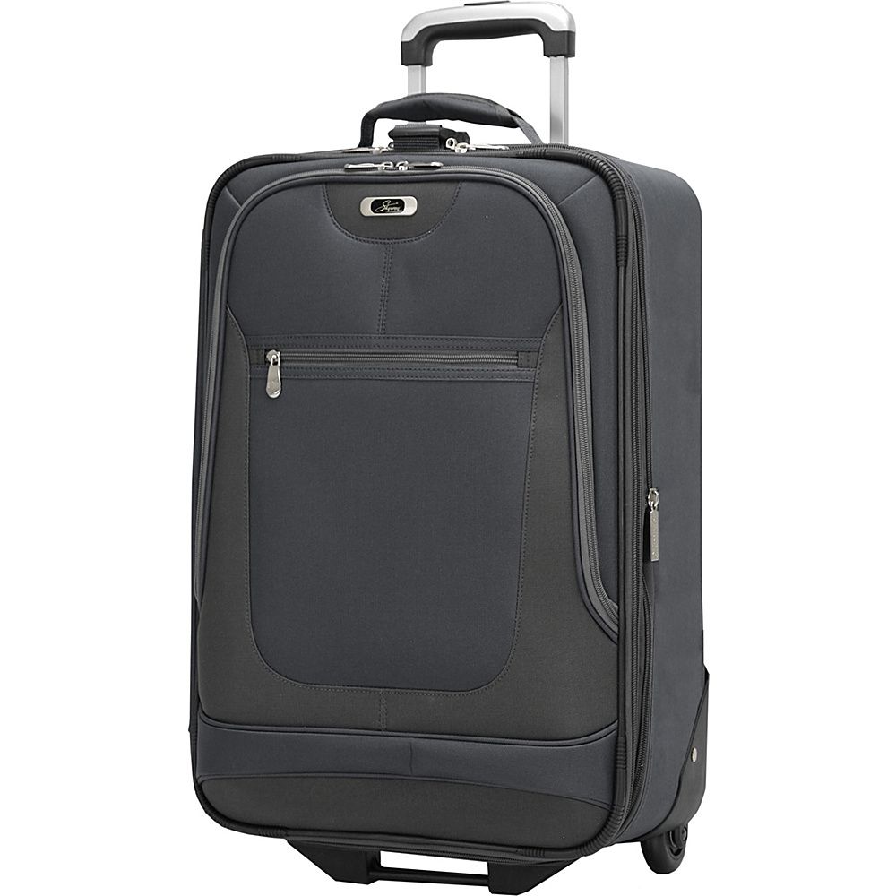 Skyway Epic 21 Inch 2 wheel Expandable Carry on Black Skyway Softside Carry On