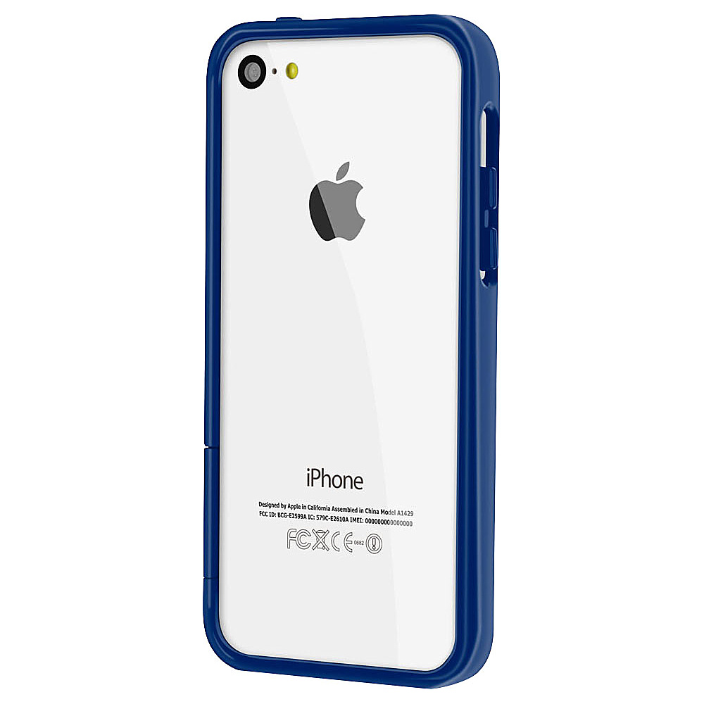 rooCASE iPhone 5C Gloss Slim ProGuard Bumper Case Gloss Navy rooCASE Electronic Cases