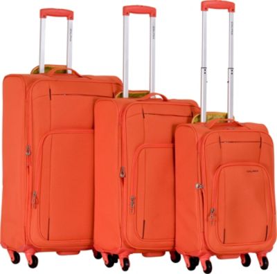 calpak orange luggage