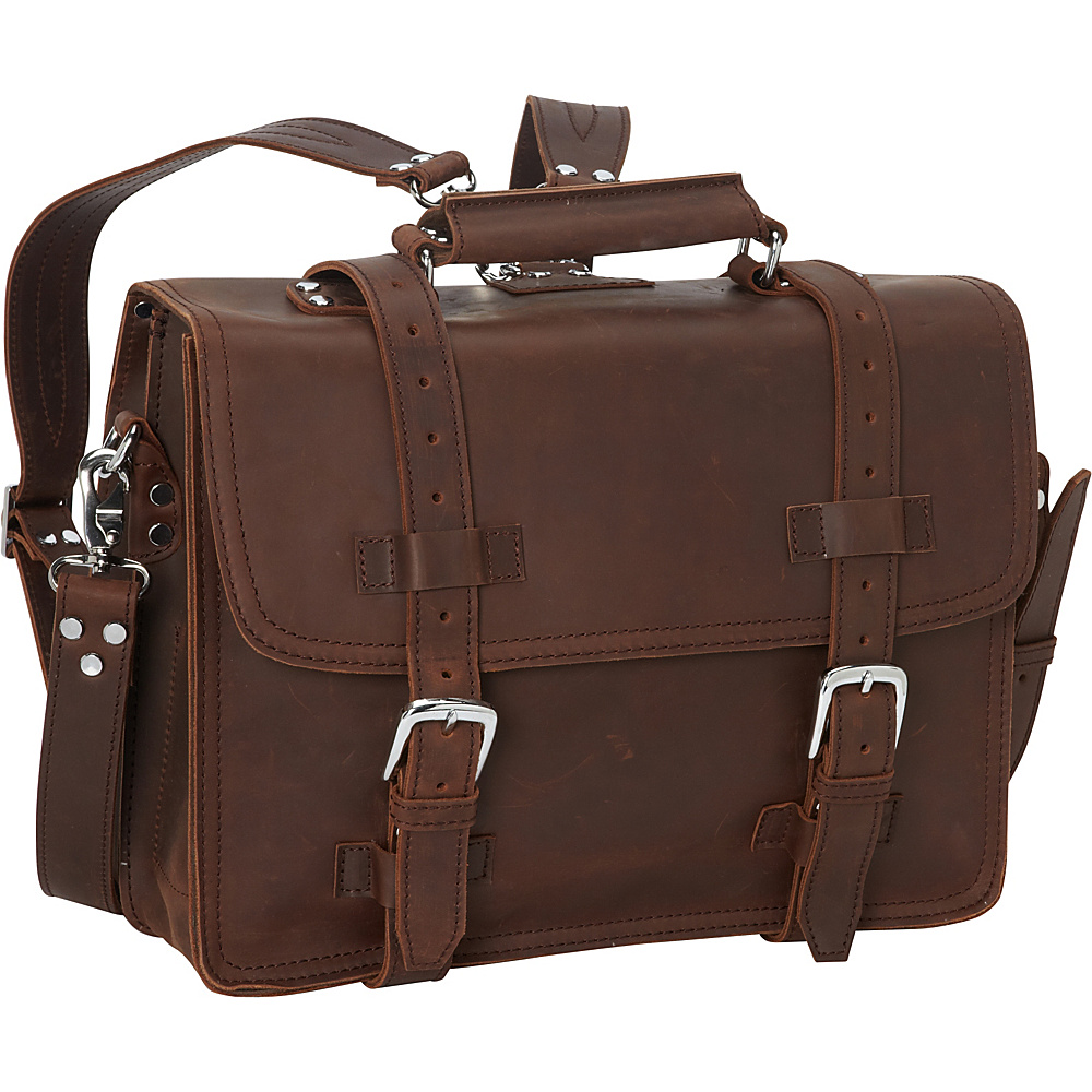 Vagabond Traveler 16 Heavy Duty Sport Briefcase Book Backpack Reddish Brown Vagabond Traveler Non Wheeled Business Cases