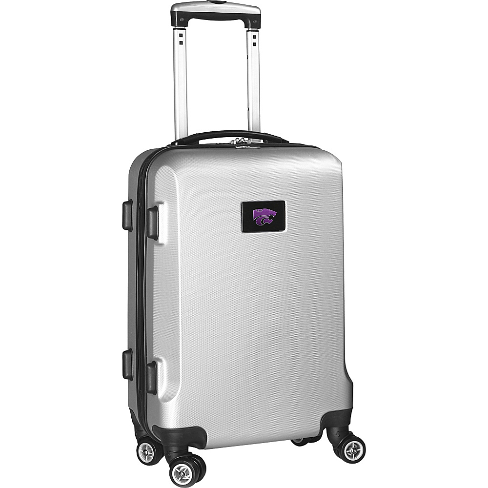 Denco Sports Luggage NCAA 20 Domestic Carry On Silver Kansas State University Wildcats Denco Sports Luggage Hardside Carry On