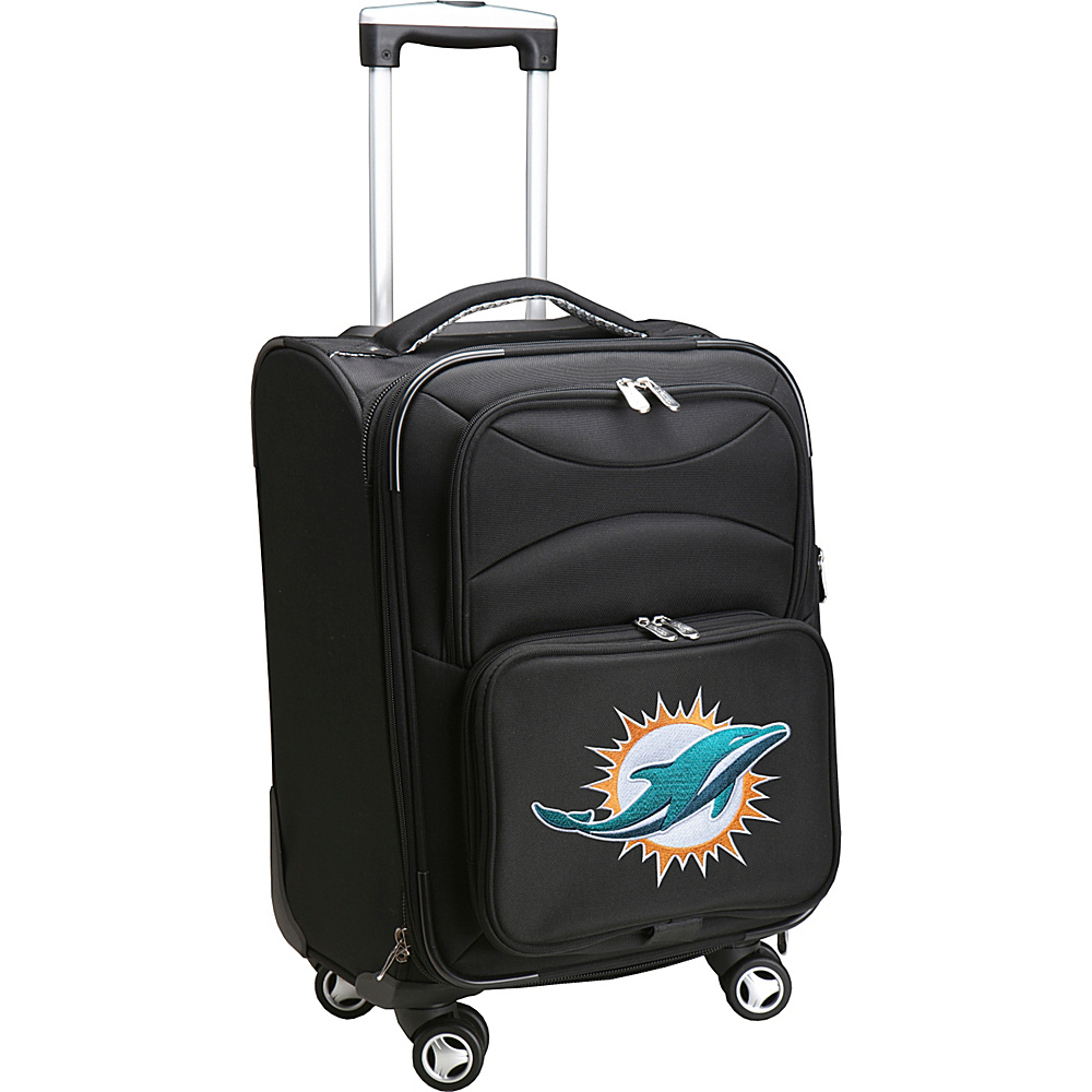 Denco Sports Luggage NFL 20 Domestic Carry On Spinner Miami Dolphins Denco Sports Luggage Softside Carry On