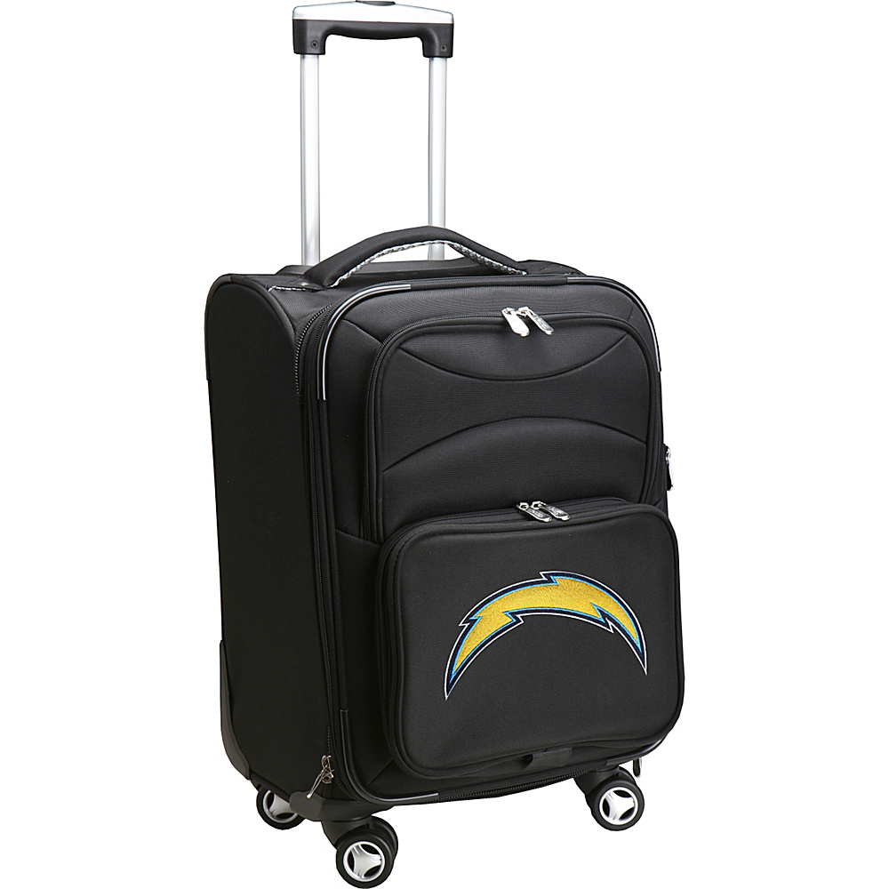 Denco Sports Luggage NFL 20 Domestic Carry On Spinner San Diego Chargers Denco Sports Luggage Softside Carry On