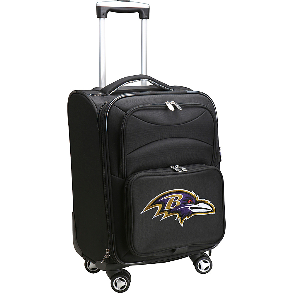 Denco Sports Luggage NFL 20 Domestic Carry On Spinner Baltimore Ravens Denco Sports Luggage Softside Carry On
