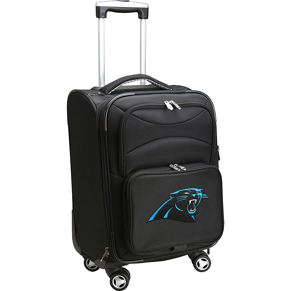 Denco Sports Luggage NFL 20 Domestic Carry On Spinner Carolina Panthers Denco Sports Luggage Softside Carry On