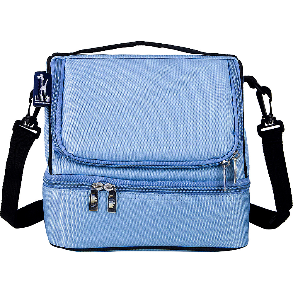 Wildkin Placid Blue Double Decker Lunch Bag Placid Blue Wildkin Travel Coolers