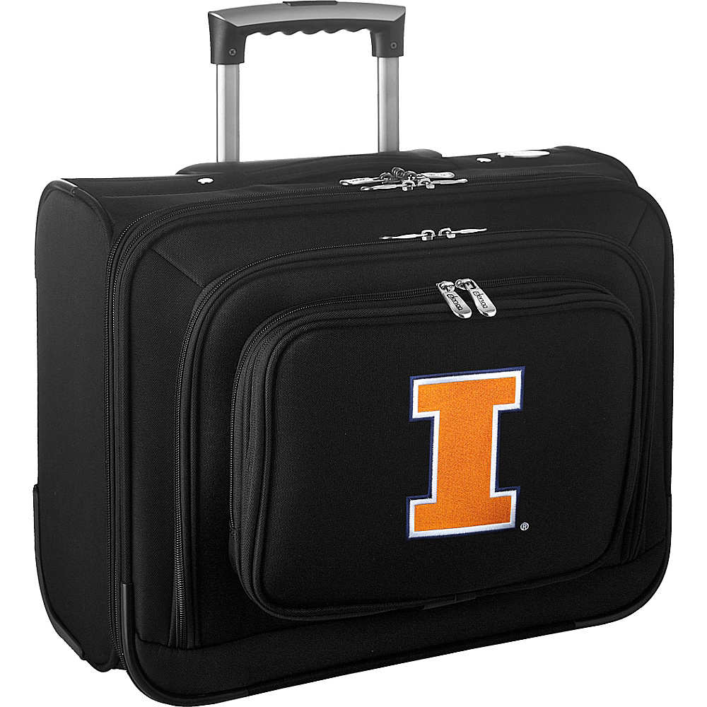 Denco Sports Luggage NCAA 14 Laptop Overnighter University of Illinois Fighting Illini Denco Sports Luggage Wheeled Business Cases