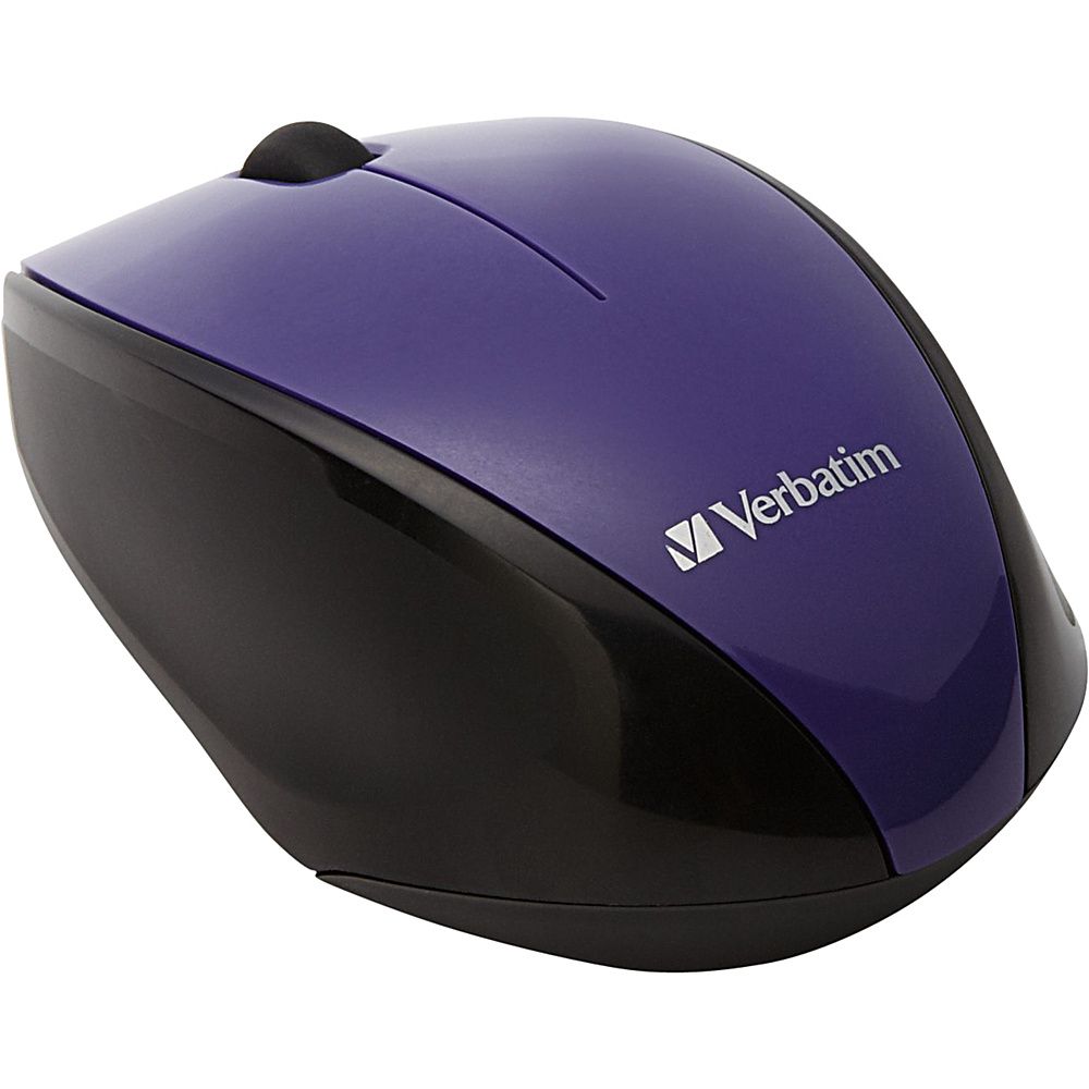 Verbatim Wireless Multi Trac Blue LED Optical Mouse Purple Verbatim Business Accessories