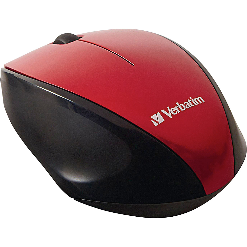 Verbatim Wireless Multi Trac Blue LED Optical Mouse Red Verbatim Business Accessories