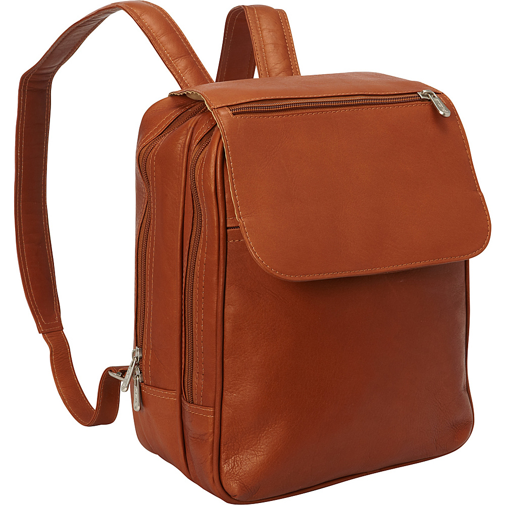 Piel Flap Over Tablet Backpack Saddle Piel Leather Handbags
