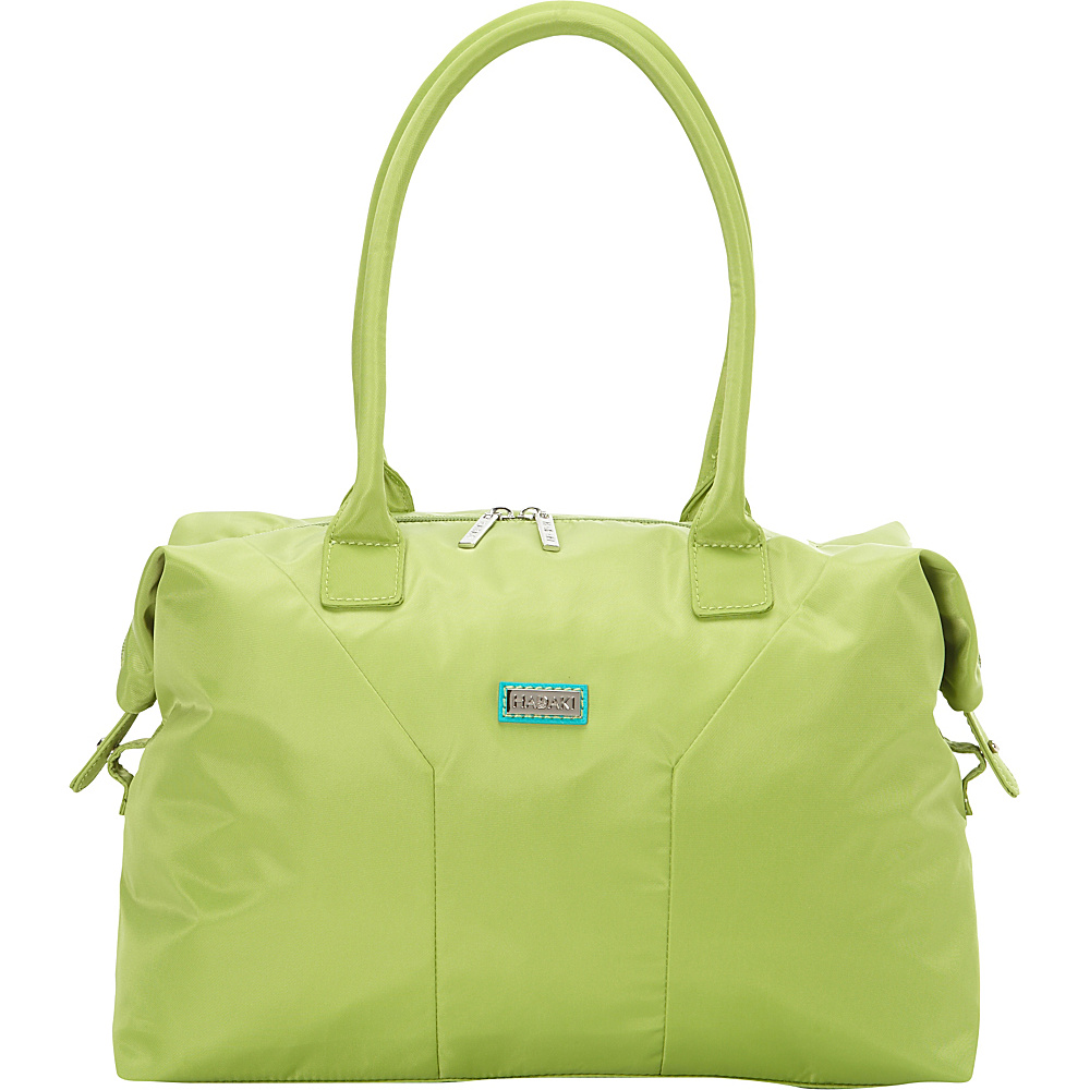 Hadaki Satchel Piquat Green Hadaki Fabric Handbags