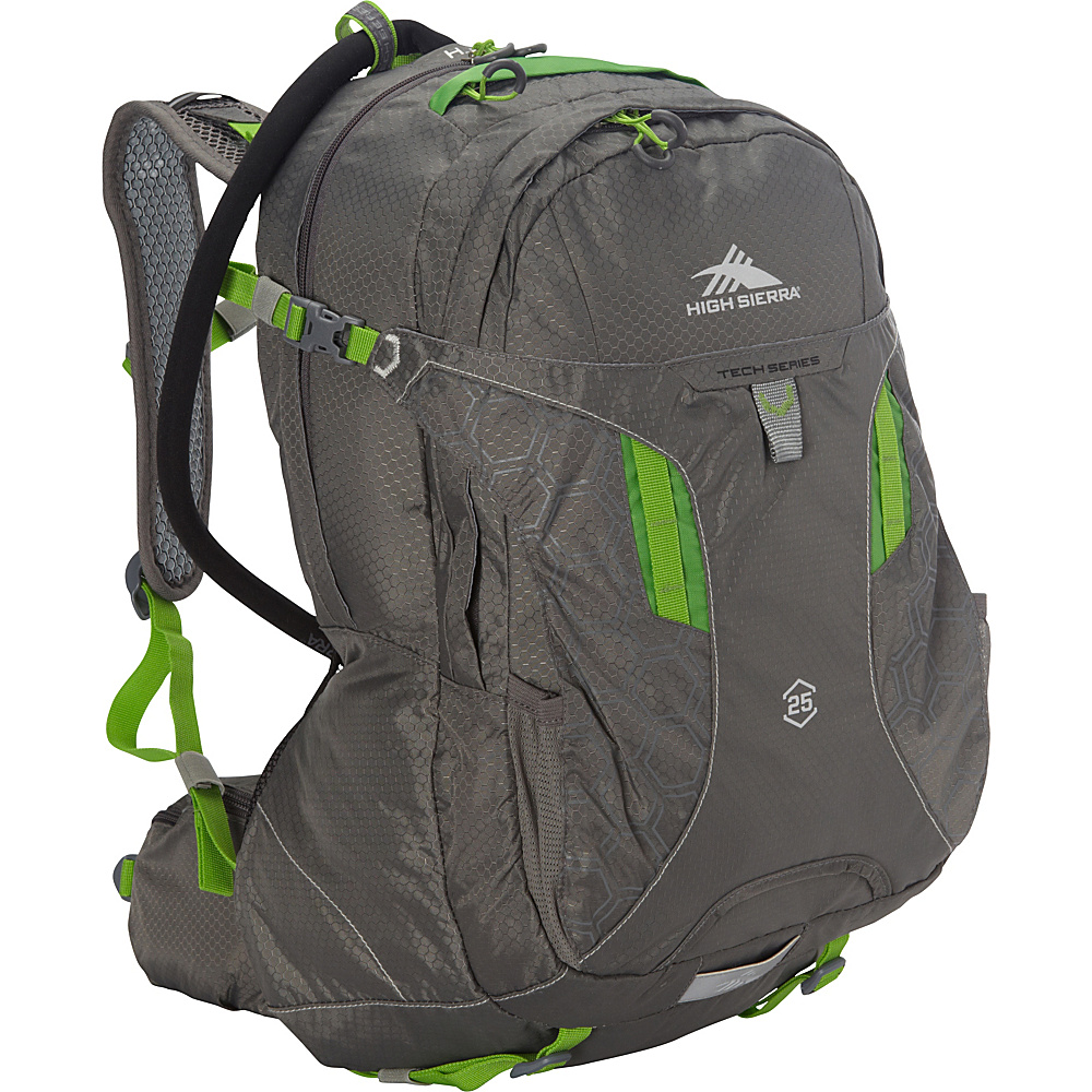 High Sierra Riptide 25 Hydration Pack Charcoal Kelly High Sierra Hydration Packs and Bottles