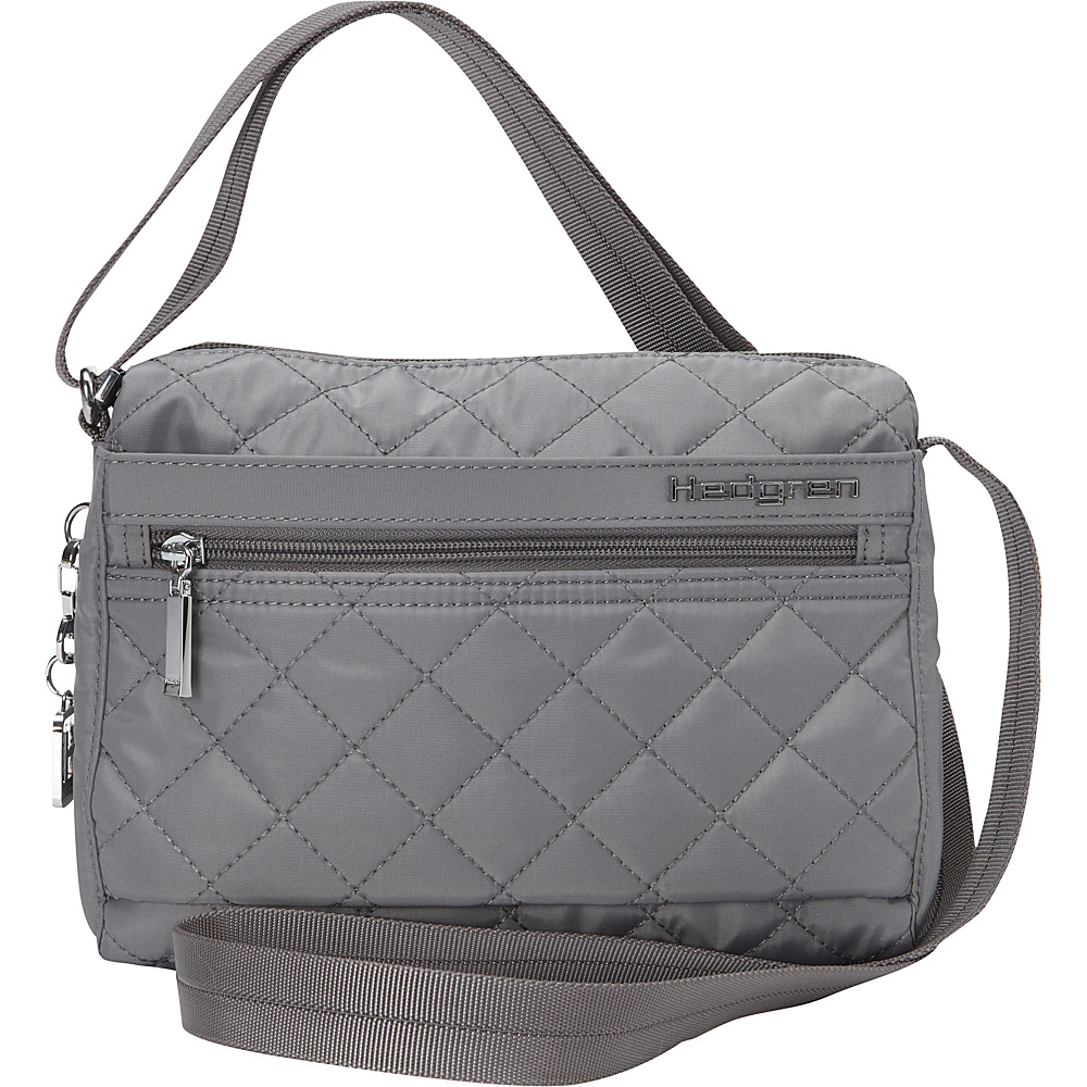 Hedgren Carina Crossbody Bag Mouse Grey Hedgren Fabric Handbags