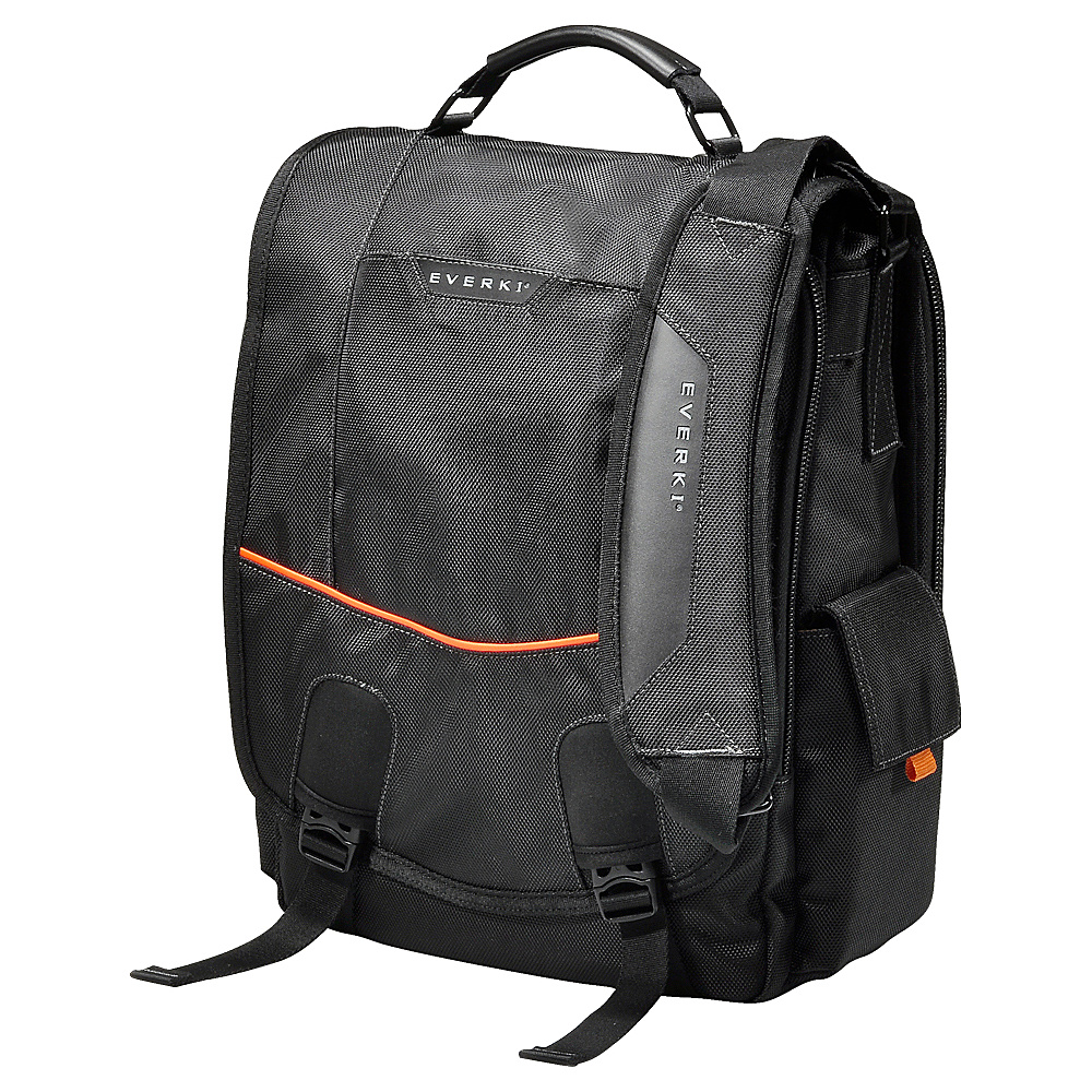 Everki Urbanite 14.1 Laptop Vertical Messenger Bag Black Everki Messenger Bags