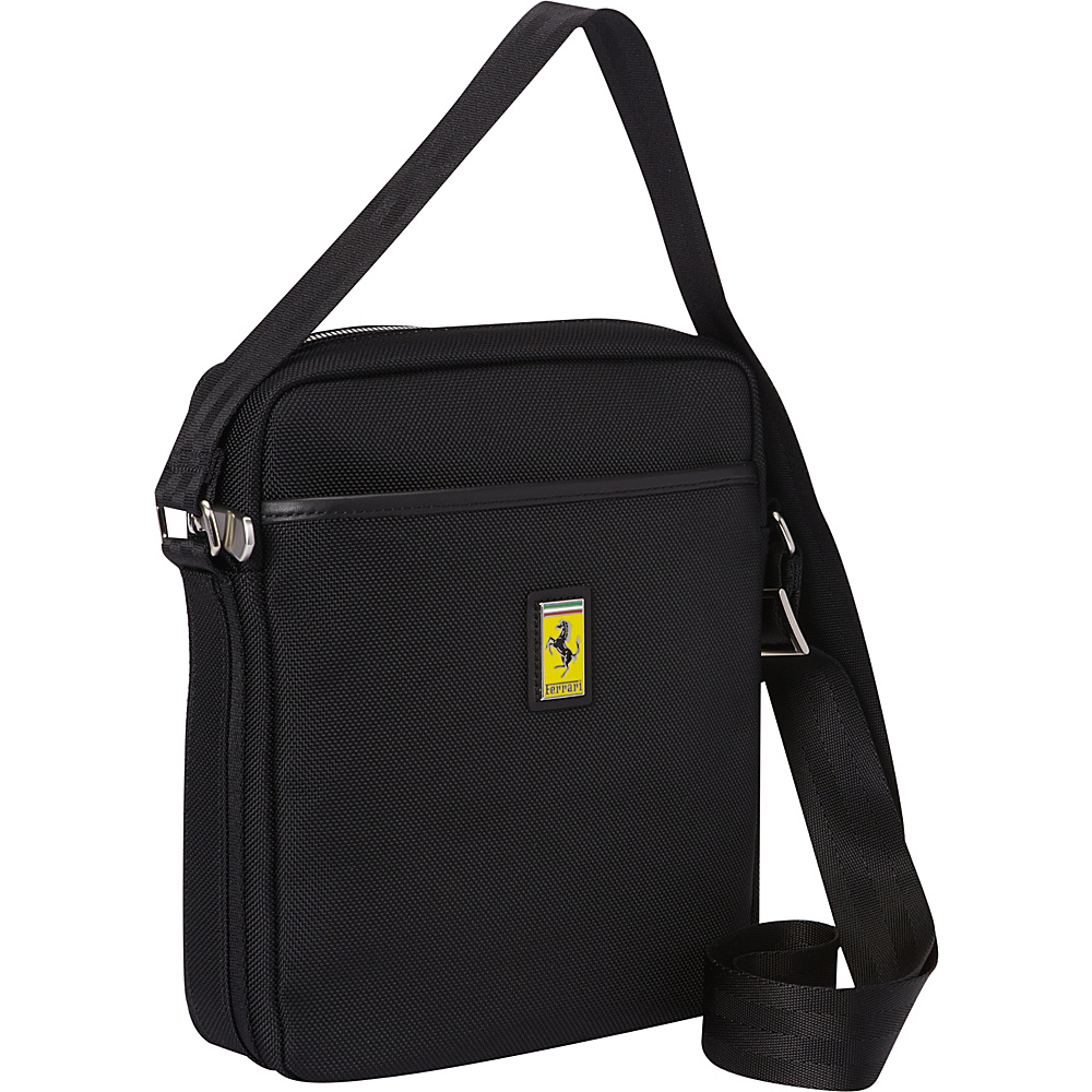 Ferrari Luxury Collection Utility Cross Body Medium Shoulder Bag Blacks Ferrari Luxury Collection Messenger Bags