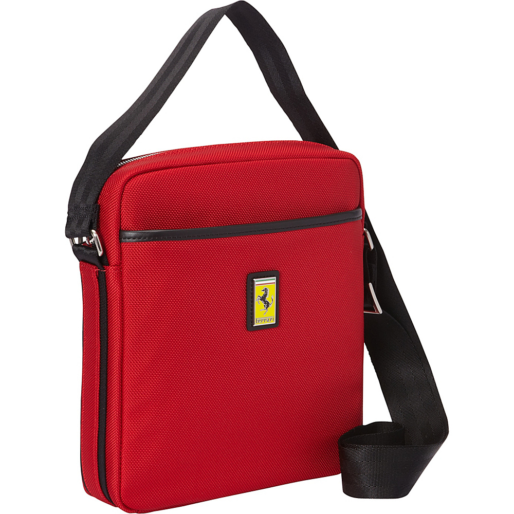 Ferrari Luxury Collection Utility Cross Body Medium Shoulder Bag Reds Ferrari Luxury Collection Messenger Bags