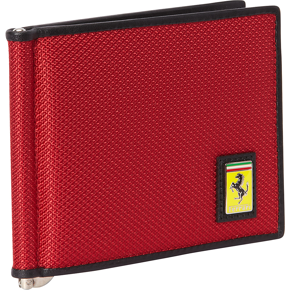 Ferrari Luxury Collection Utility Wallet With Clip Money Reds Ferrari Luxury Collection Mens Wallets