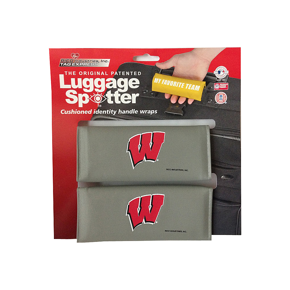Luggage Spotters NCAA Wisconsin Badgers Luggage Spotter Gray Luggage Spotters Luggage Accessories