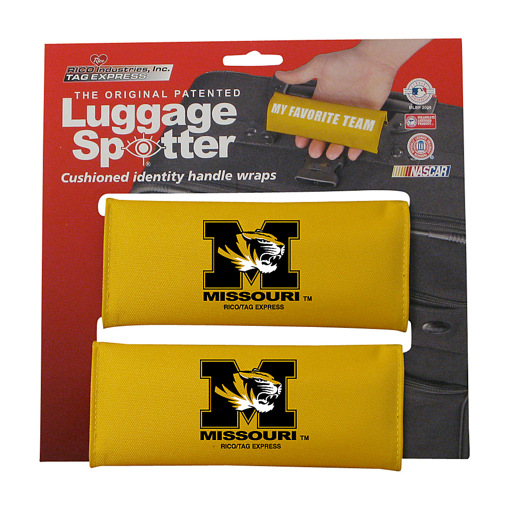 Luggage Spotters NCAA Missouri Tigers Luggage Spotter Yellow Luggage Spotters Luggage Accessories