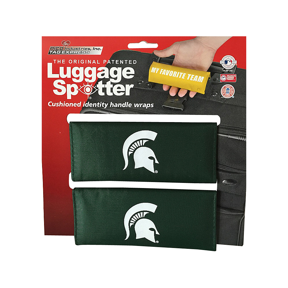 Luggage Spotters NCAA Michigan State Spartans Luggage Spotter Green Luggage Spotters Luggage Accessories