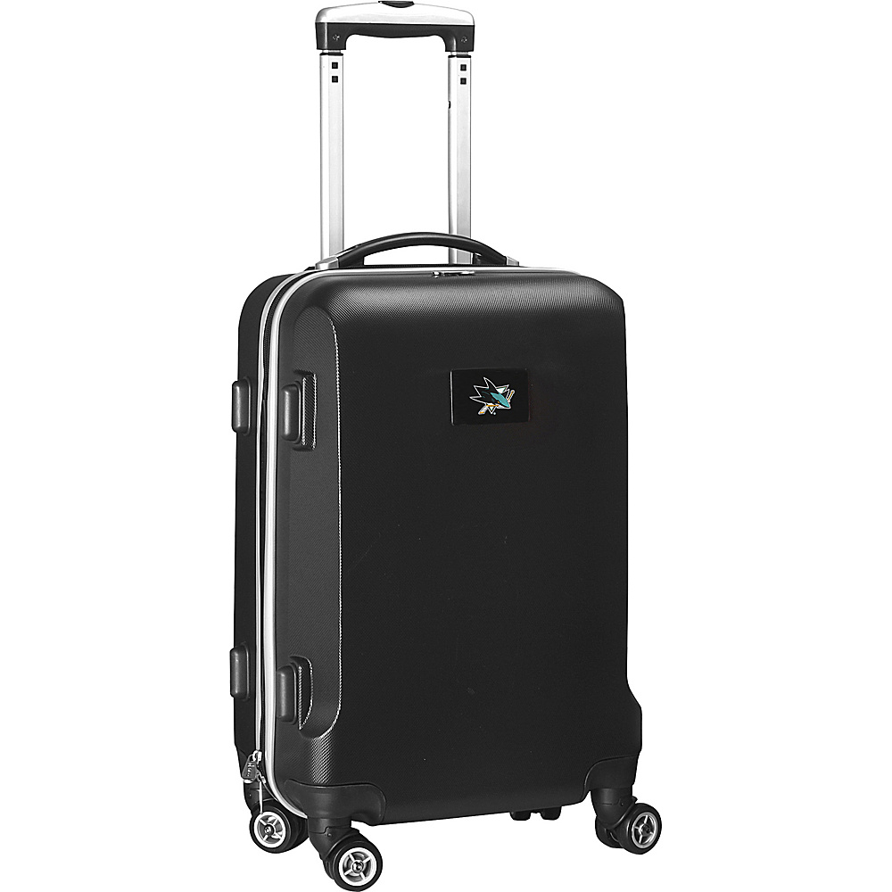 Denco Sports Luggage NHL 20 Domestic Carry On Black San Jose Sharks Denco Sports Luggage Hardside Carry On
