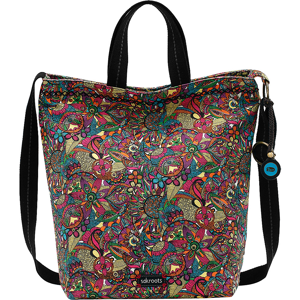 Sakroots Artist Circle Campus Tote Rainbow Spirit Desert Sakroots Fabric Handbags