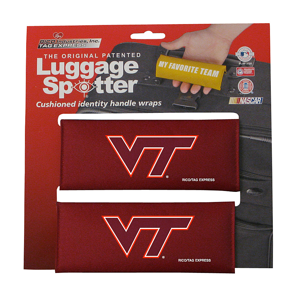 Luggage Spotters NCAA Virginia Tech Hokies Luggage Spotters Red Luggage Spotters Luggage Accessories