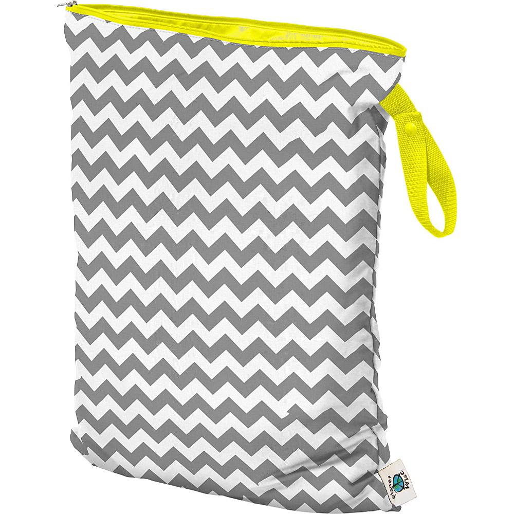 Planet Wise Large Wet Bag Gray Chevron Planet Wise Diaper Bags Accessories