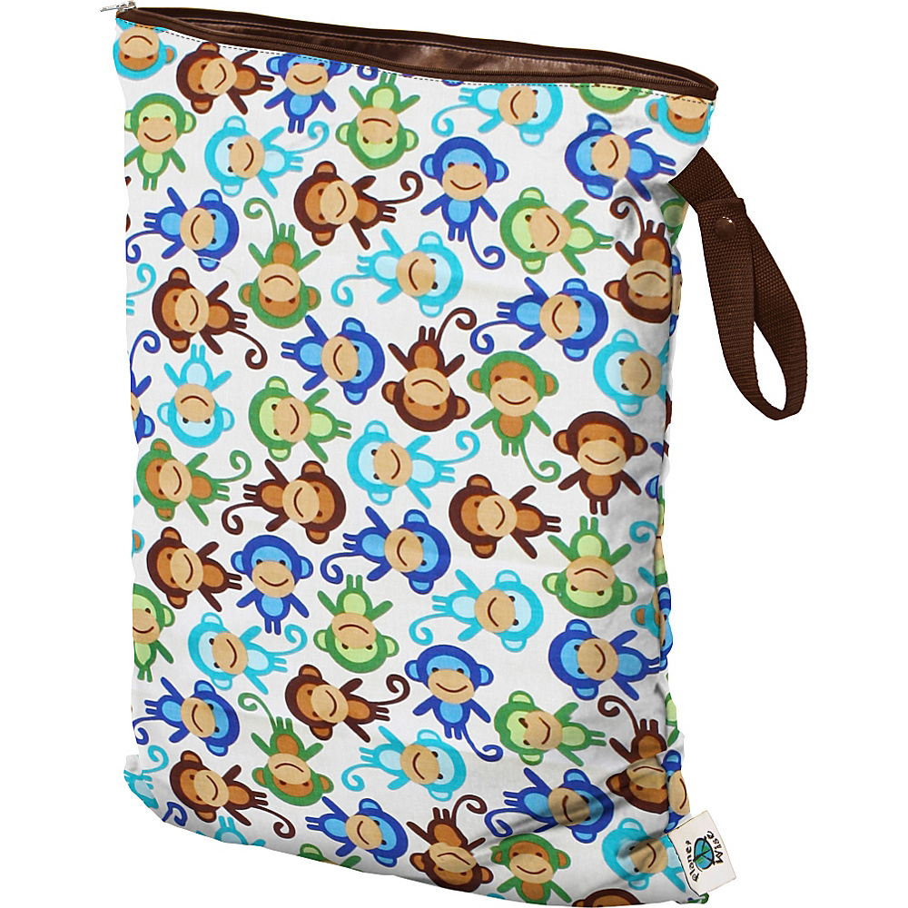 Planet Wise Large Wet Bag Monkey Fun Planet Wise Diaper Bags Accessories