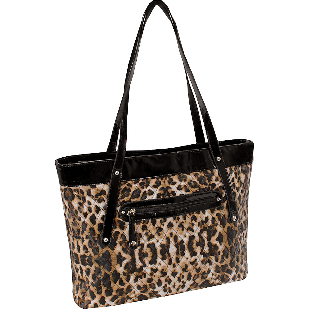 Parinda Fiona Tote Leopard Parinda Fabric Handbags