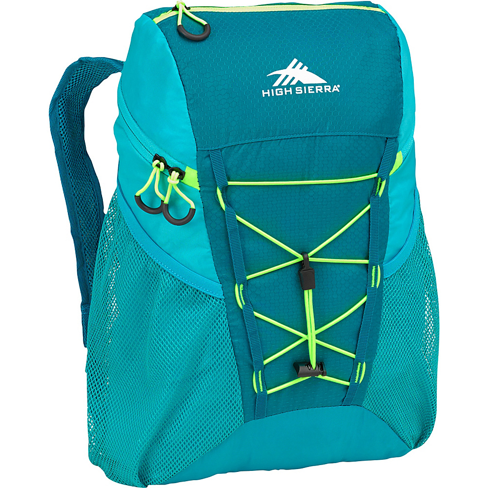 High Sierra 18L Packable Sport Backpack SEA TROPIC TEAL ZEST High Sierra Lightweight packable expandable bags
