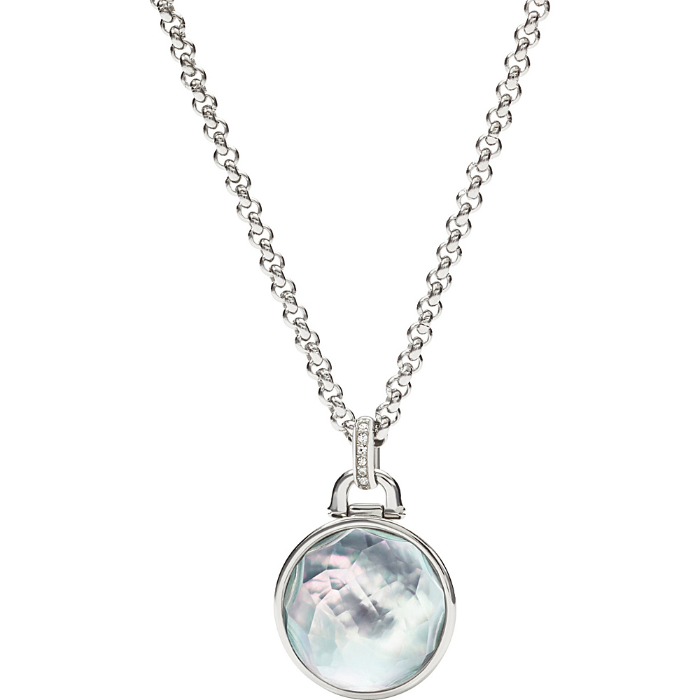 UPC 796483136229 product image for Fossil Moon Drop Pendant Silver - Fossil Jewelry | upcitemdb.com